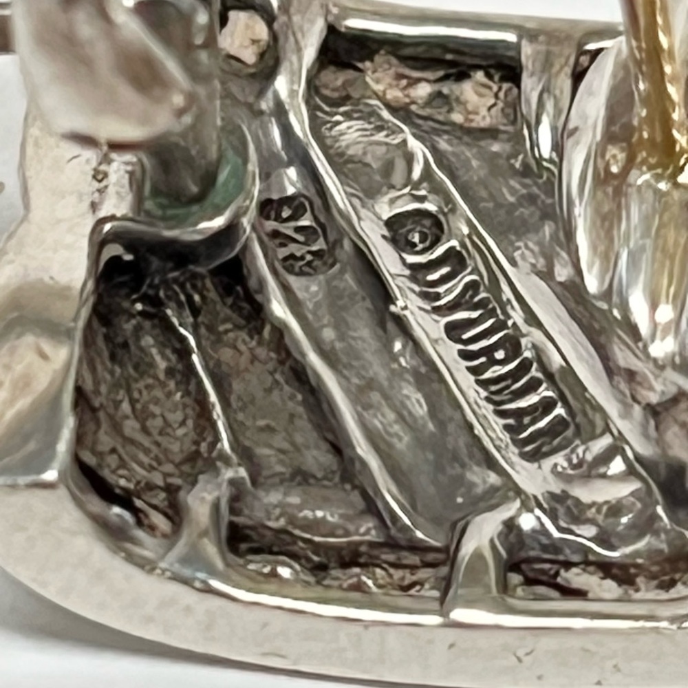 David Yurman Thoroughbred Diamond Cigar Band Earrings - Picture 7 of 10